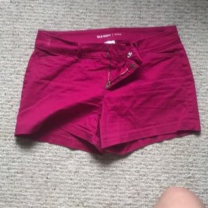 Hot pink shorts
